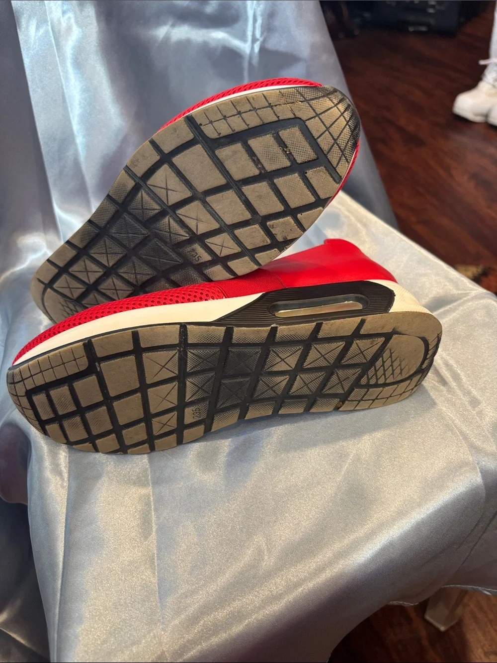 Michael Kors Red Slip-On Mesh & Leather Sneakers